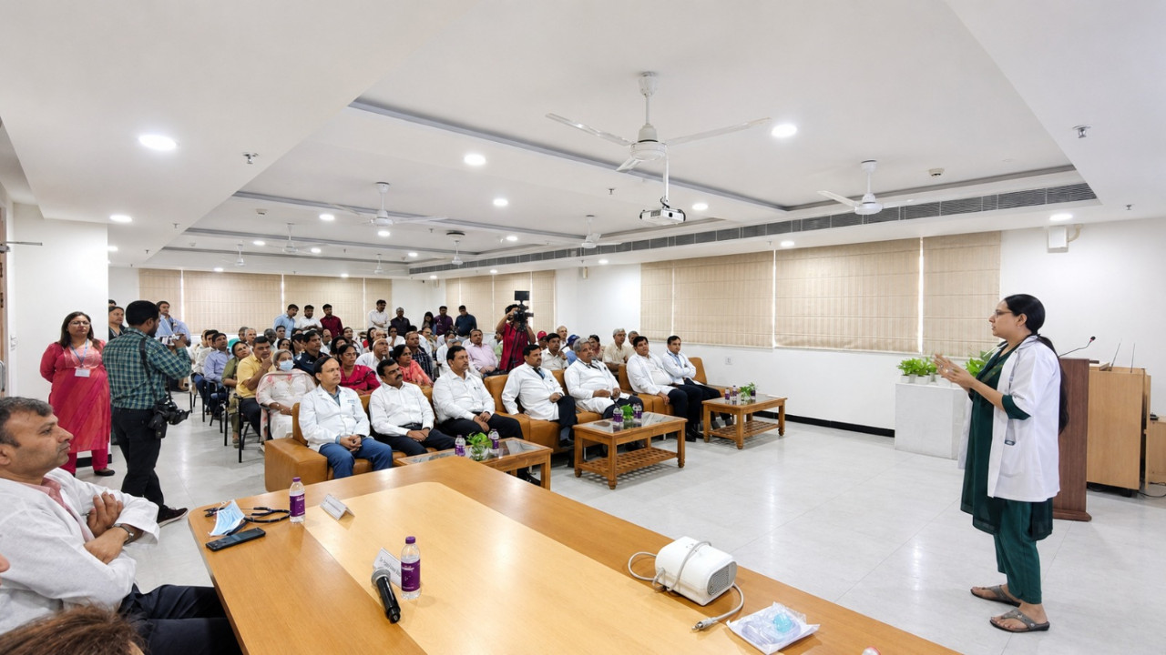 CME Organized At Kailash Deepak Hospital On World Asthma Day